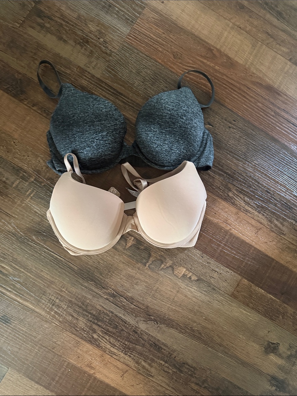 Everyday T-Shirt Bra Pack - Gray & Nude